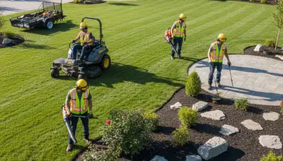 Landscaping services in Allen, TX with sod installation, plantings, and bed design for local homes