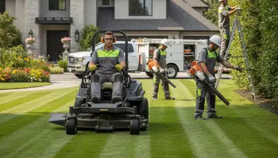 Tree care crew in Allen, TX providing professional lawn care and tree service for healthy yards