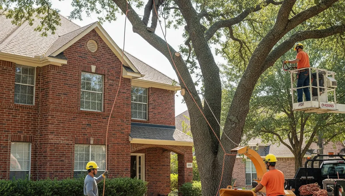Tree service crew in Allen, TX providing professional tree trimming and removal