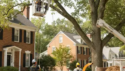 Tree service crew in Allen, TX providing professional tree care and removal services