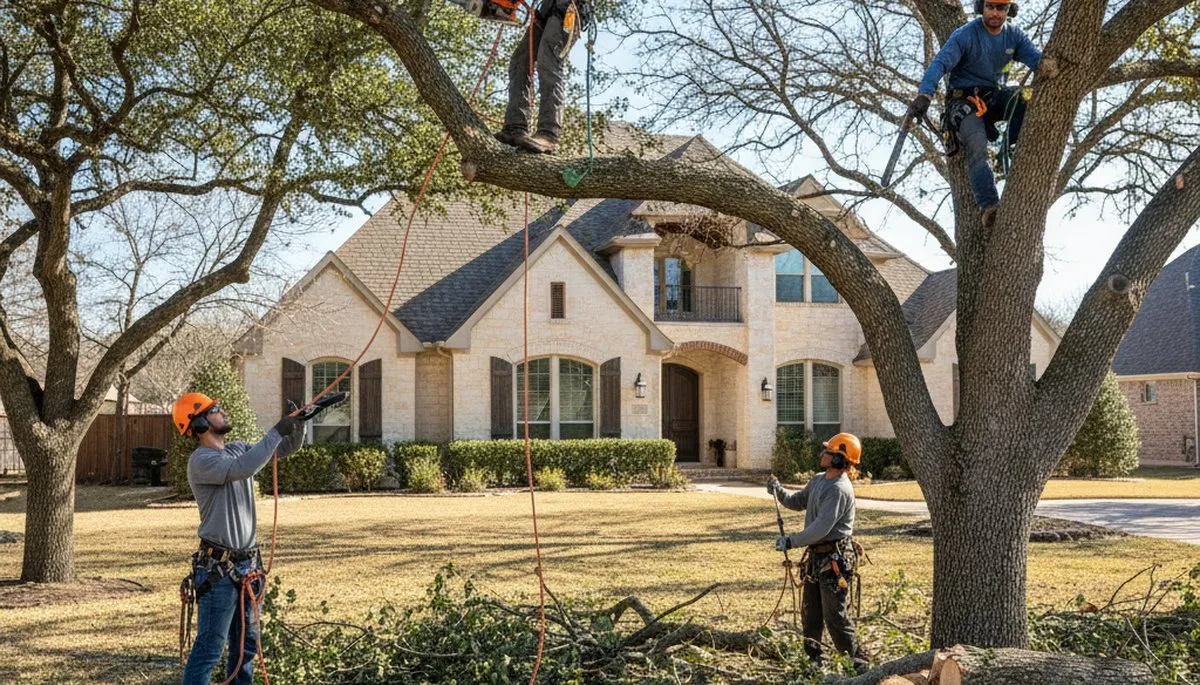 Tree service crew providing expert tree removal in Allen, TX