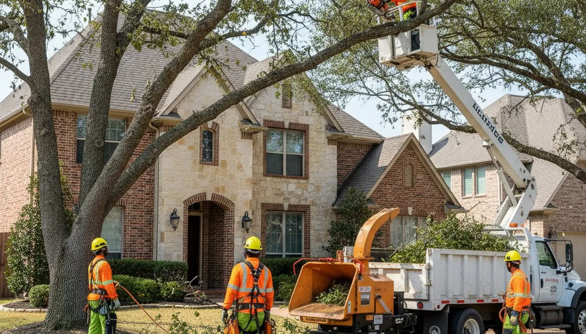 Tree service crew in Allen, TX providing professional tree care and removal services