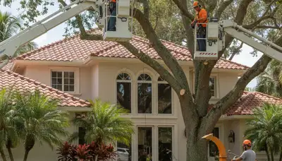Tree service team in Allen, TX providing professional tree care for local homes and businesses