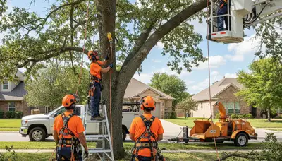 Tree trimming service in Allen, TX improving tree health and property safety